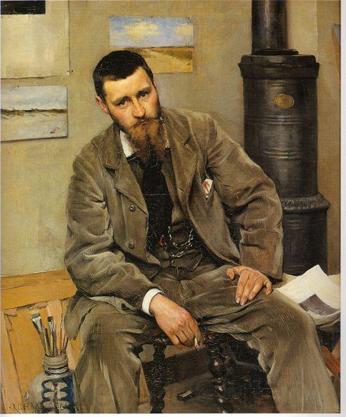 Richard Bergh Portrait of painter Nils Kreuger Germany oil painting art